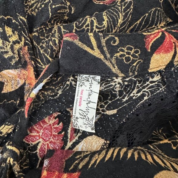 FP Intimately She Moves Slip Mini Dress Lace Sleeveless Boho Floral Print XS - Picture 7 of 7